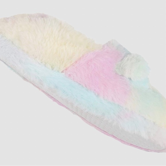 Jessica Simpson NWT Girl's Plush Slippers with Memory Foam size XL (4-5) - Picture 4 of 8